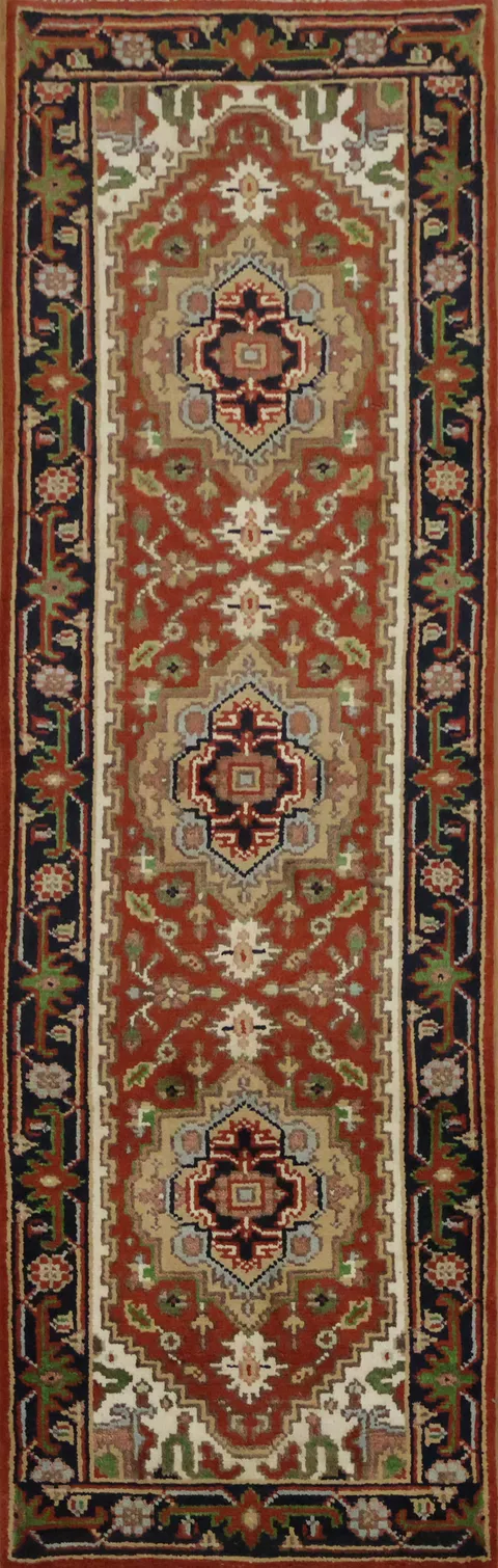 Elegant Vintage-Inspired Runner Rug 3x8