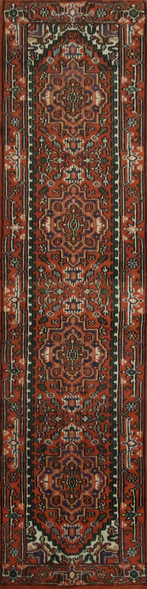 Timeless Hallway Runner Rug with Intricate Medallion Design 3x10