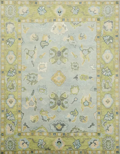 Traditional Handcrafted Rug with Floral Designs 8x10