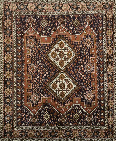 Afshar Oriental Tribal Wool Rug 4x5