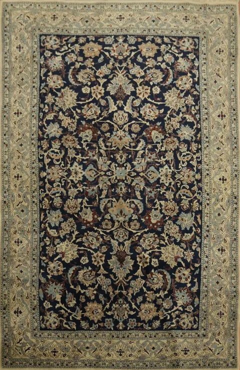 Fine Antique Nain Toodeshk Persian Rug 4x6