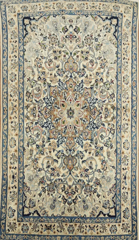 Fine Wool Nain Persian Rug 4x6