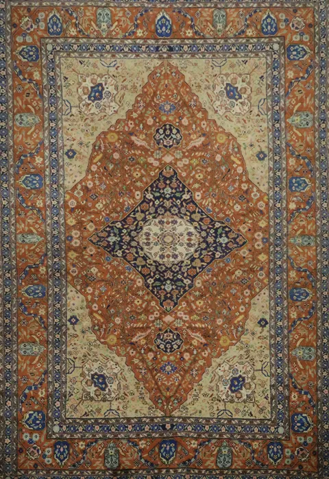 Top Quality Wool Kashan Persian Rug 5x7
