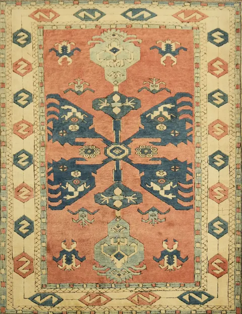 Anatolian Turkish Wool Area Rug 6x8