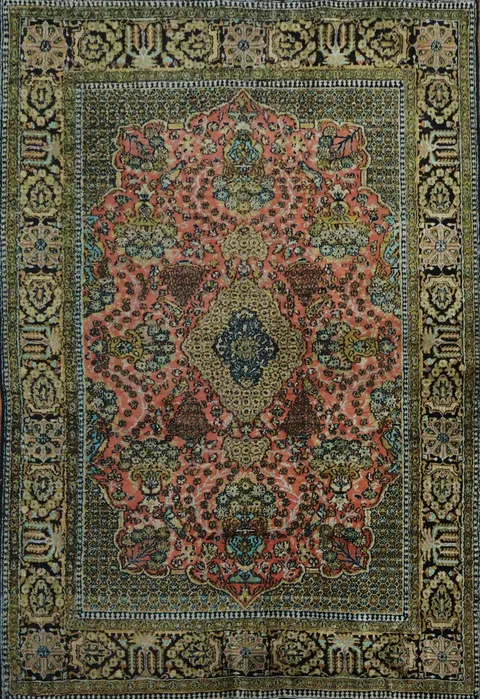 Fine Silk Yahyali Turkish Rug 4x5