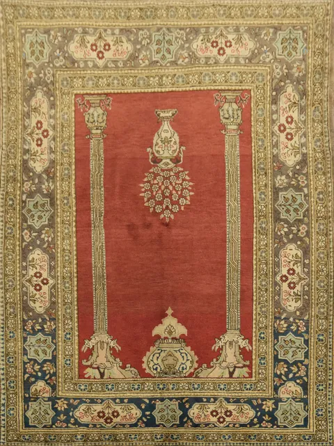 Shahreza Persian Wool Rug 4x5