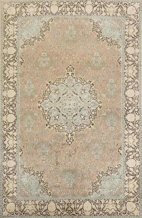 Kashmir Oriental Silk Area Rug 6x9