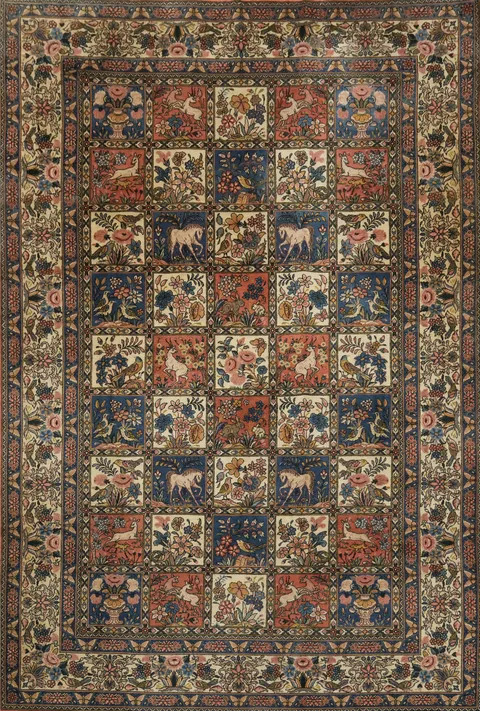 Bakhtiari Persian Wool Area Rug 7x10