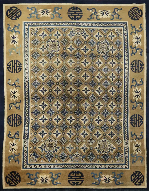 Antique Peking Oriental wOOL Area Rug 6x8