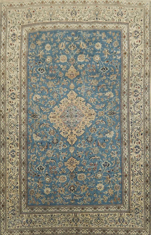 Antique Nain Toodeshk Persian Wool Area Rug 5x8
