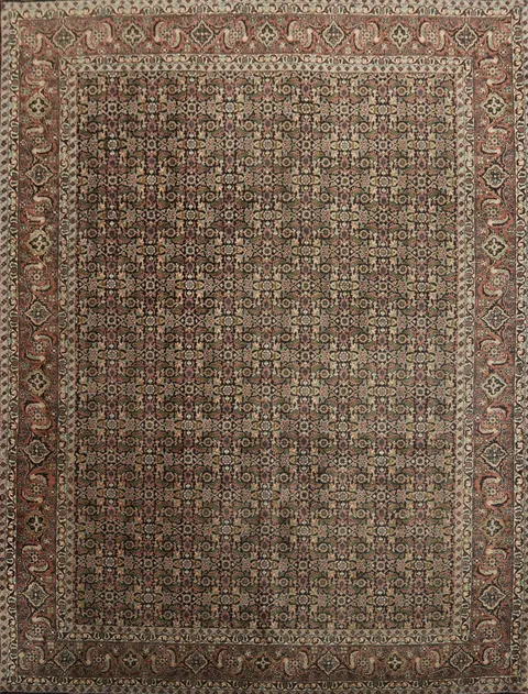 Blue Wool Bidjar Persian Area Rug 6x8
