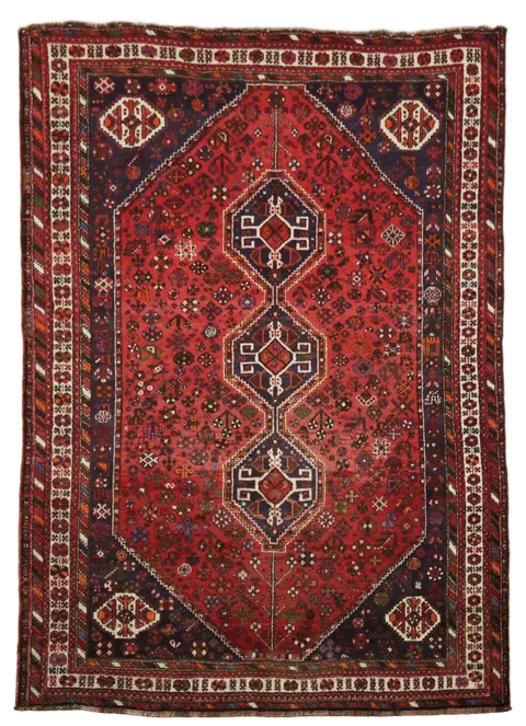 Shiraz Persian Tribal Wool Area Rug 7x10