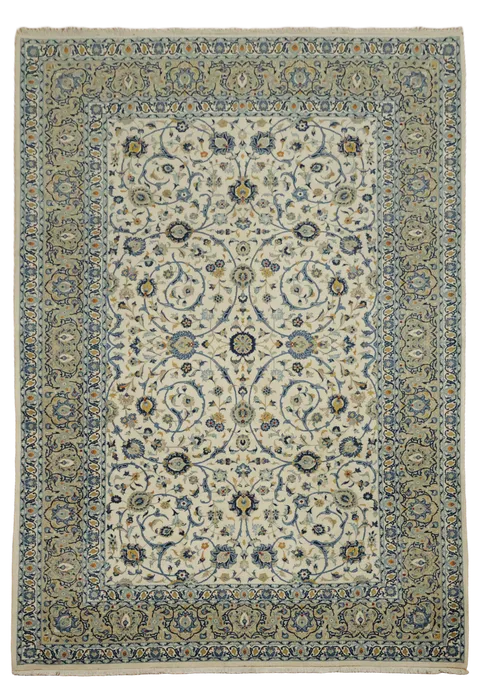 Kashan Oriental Wool Area Rug 8x11