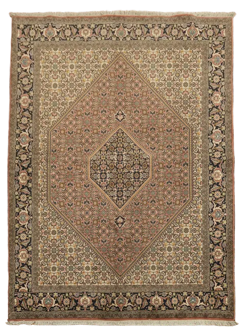 Geometric Wool Bidjar Persian Area Rug 6x8