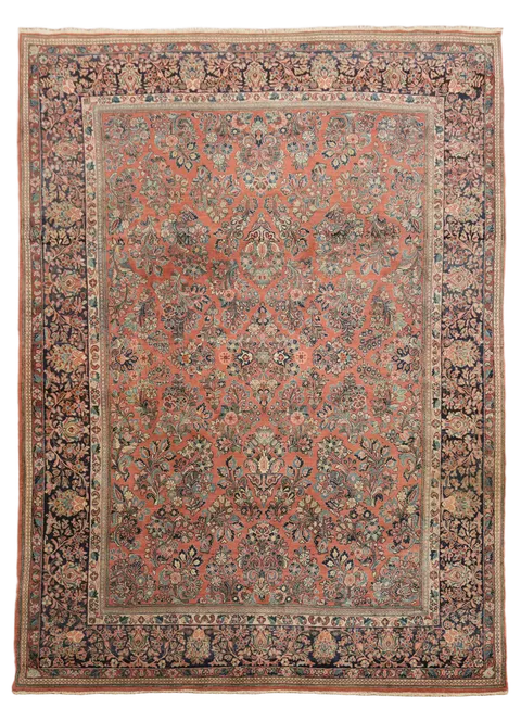 Vintage Sarouk PersianWool Area Rug 9x12