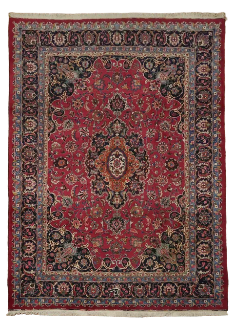 Vintage Wool Kashmar Oriental Area Rug 8x11
