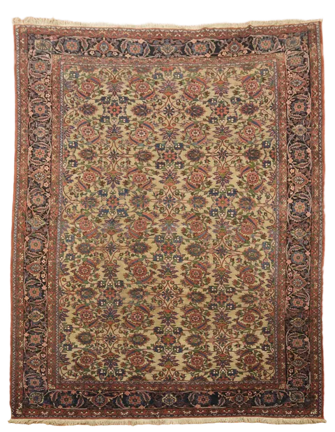 Antique Wool Bakhtiari Persian Area Rug 10x13