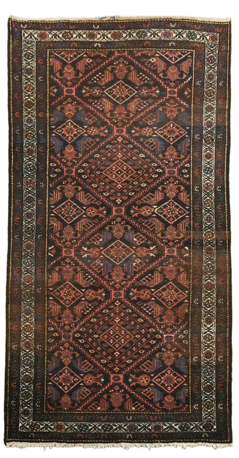 Bakhtiari Persian Tribal Wool Rug 5x10