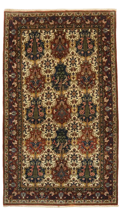 Bakhtiari Persian Wool Area Rug 5x9