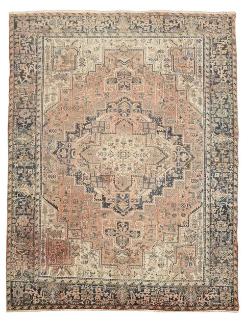 Heriz Persian Large Wool Rug 11x14