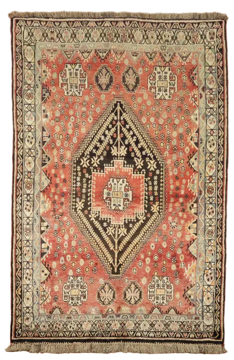 Shiraz Persian Tribal Wool Rug 5x8