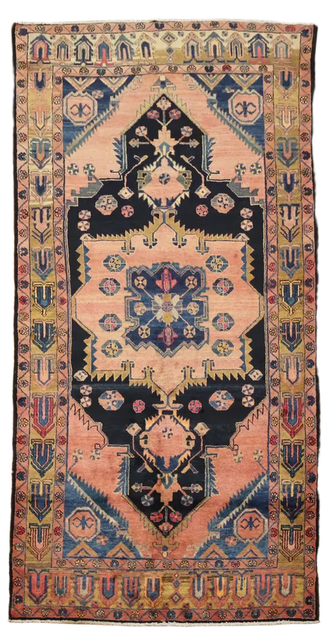 Hand-Made Blue Wool Lori Persian Area Rug 6x11