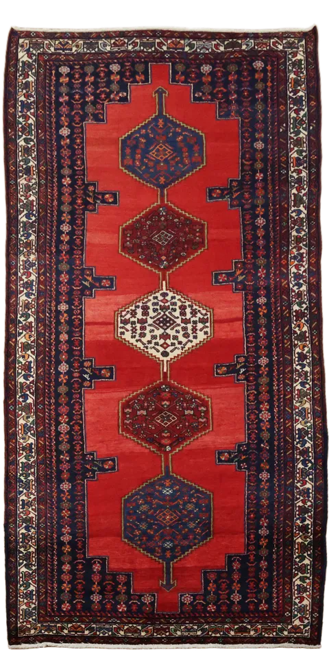 Vintage Afshar Persian Wool Area Rug 5x10