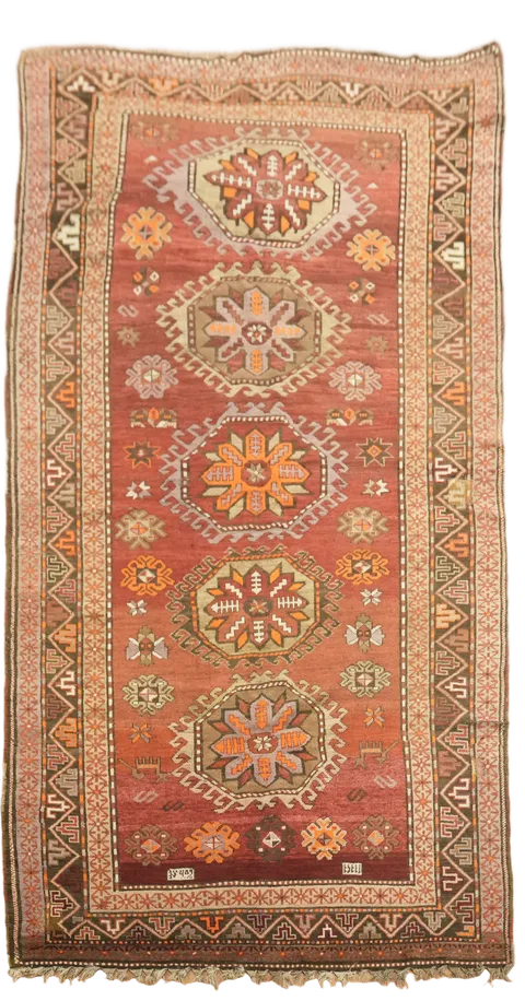 Tribal Wool Anatolian Turkish Wool Area Rug 5x10