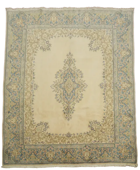 Vintage Kerman Persian Area Wool Rug 8x10
