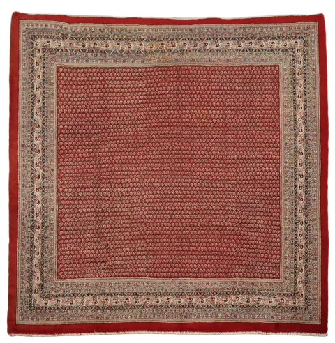 Botmire Persian Large Hand-Knotted Vintage Wool Rug 11'x11'
