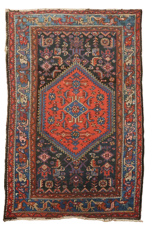 Hamedan Persian Wool Rug 4x6