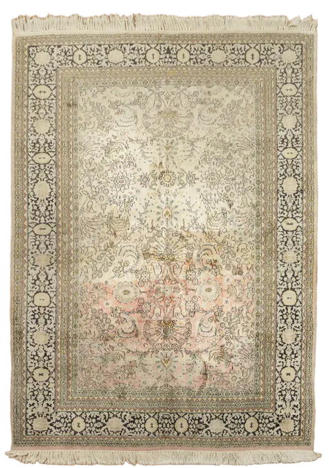 Kashmir Oriental Silk Rug 5x7