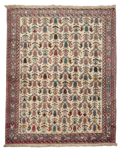 Wool Tribal Shiraz Persian Rug 4x5