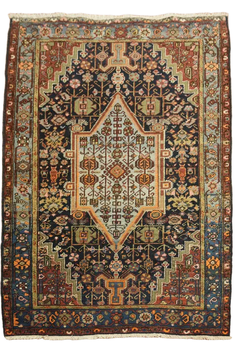 Blue Ardebil Persian Wool Rug 3x5