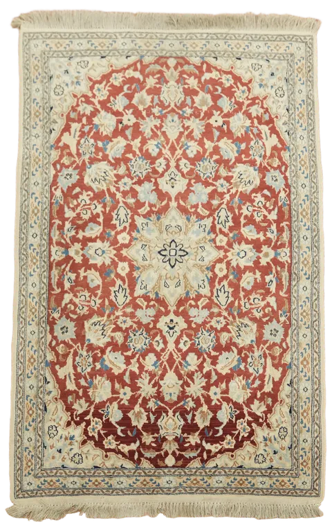 Vintage Nain Persian Wool Rug 3x5