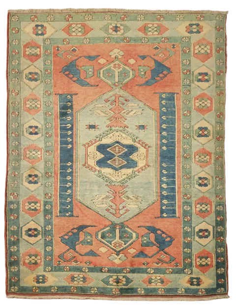 Anatolian Turkish Wool Area Rug 6x8
