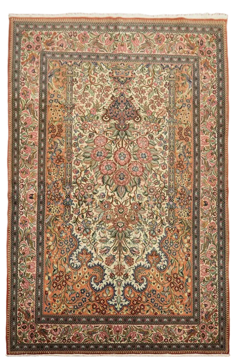 5'x7' Tabriz Persian Rug Hand-Knotted Wool Oriental Rug