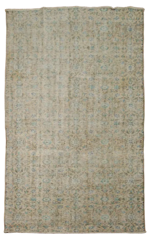 Vintage All Over Wool Anatolian Oriental Area Rug 6x9