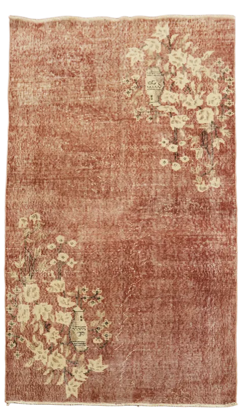 Anatolian Oriental Wool Distressed Rug 4x7