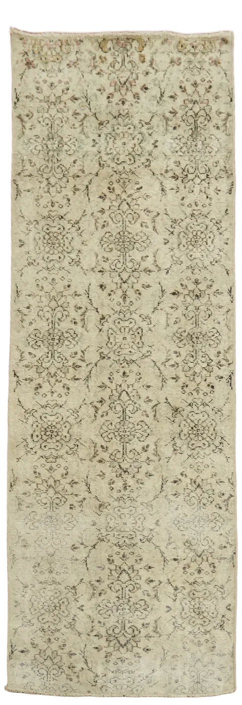 Anatolian Oriental Distressed Wool Area Rug 3x9