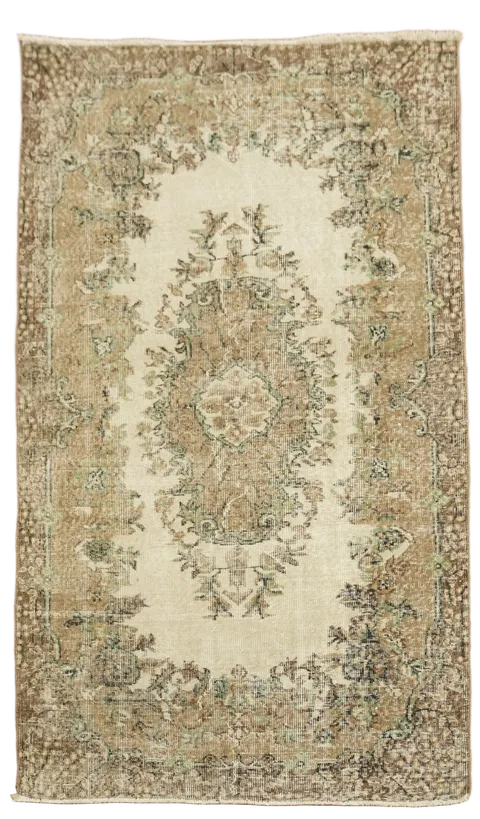 Anatolian Oriental Wool Rug 4x7