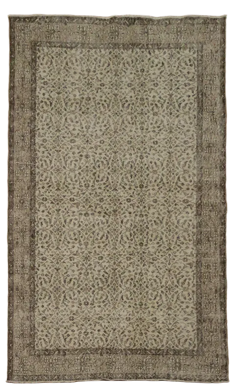 Vintage Wool Anatolian Oriental Area Rug 6x9