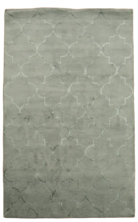 Contemporary Geometric Grey Green Rug for a Classy and Serene Look 5'x8'