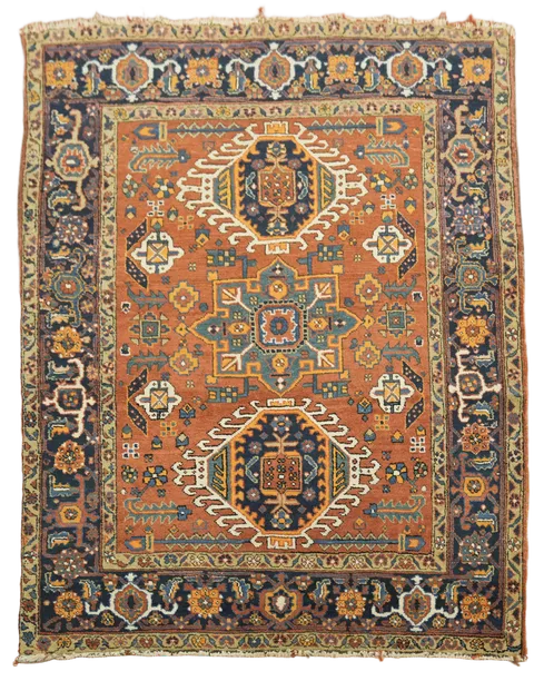 Vintage Collectible Gharajeh Persian Wool Rug 5x6