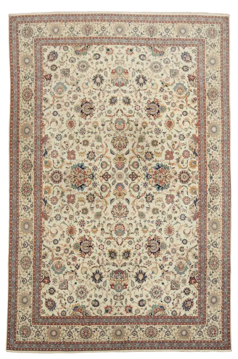 Super Quality Kashan Persian Vegetable Dye Wool Area Rug 9x13