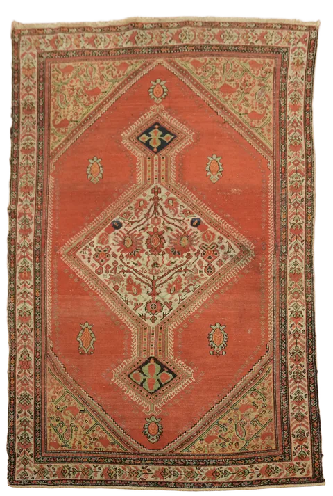 Antique Tribal Malayer Persian Wool Rug 4x6