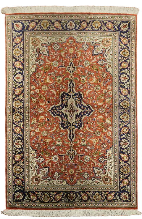 Super Fine Silk Tabriz Persian Rug 3x5