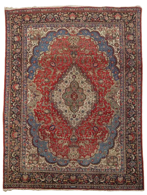 Tabriz Persian Vintage Wool Area Rug 10x13