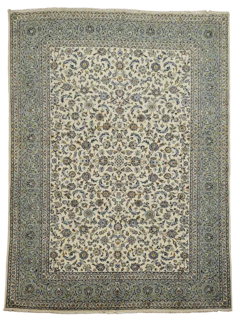 Kashan Persian Wool Area Rug 10x13