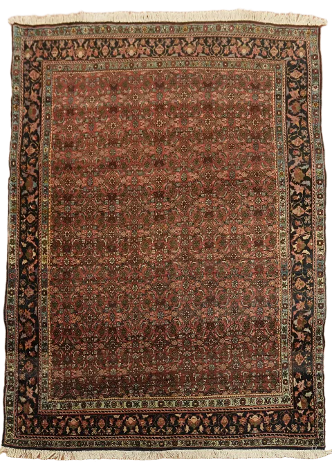 Old Vintage Wool Bidjar Persian Rug 5x7